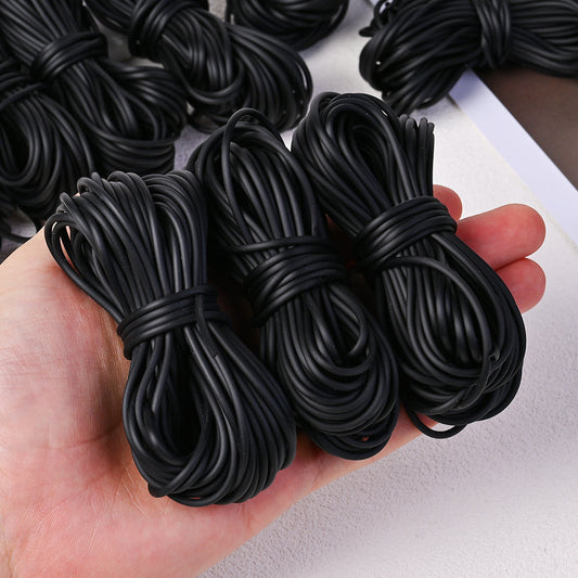 2 mm Black Elastic Jewelry Cord