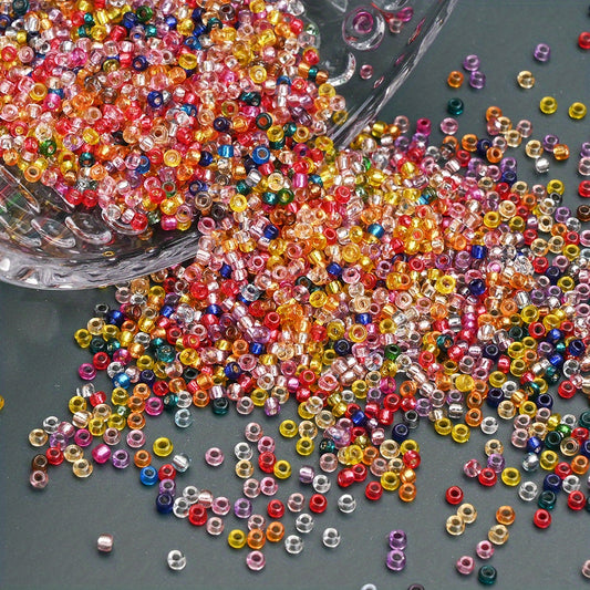 2500pcs/set 1.5mm Shiny Glass Seed Beads