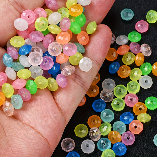 Luminous Acrylic Flat Spacer Beads