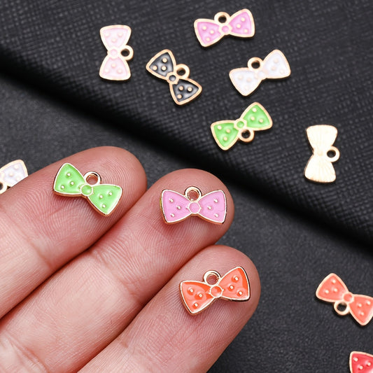 Colored Bow Alloy Pendants