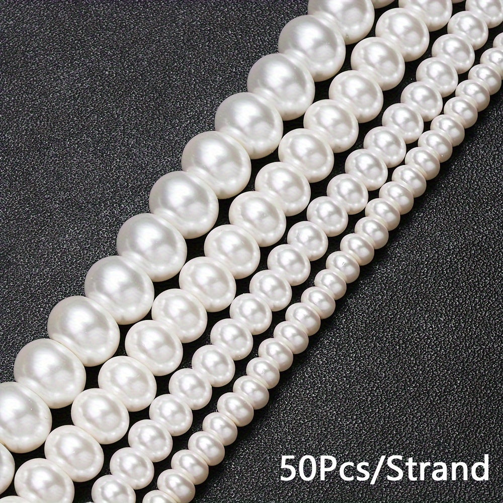 1PC 5/6/8/10mm Abacus-Shaped Glass Bead Set