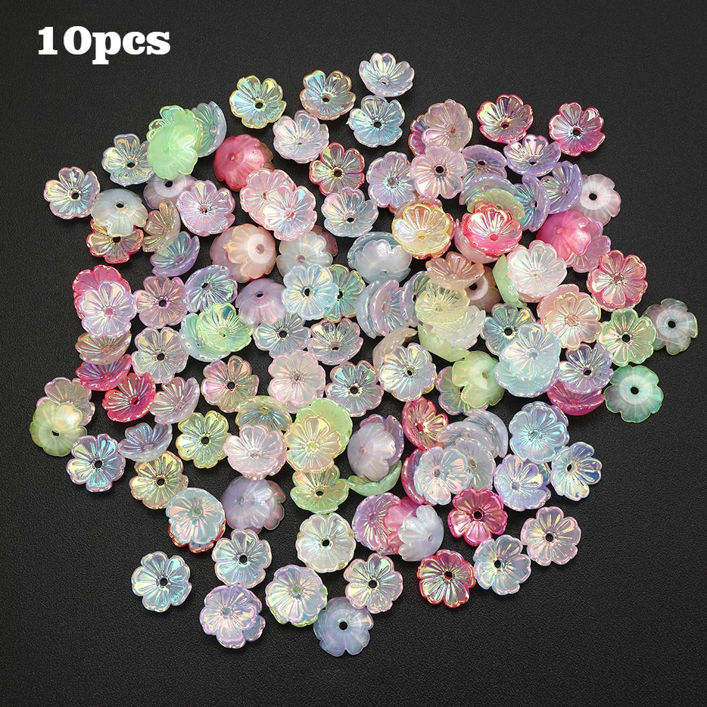 Gradient Acrylic Plum Blossom Beads