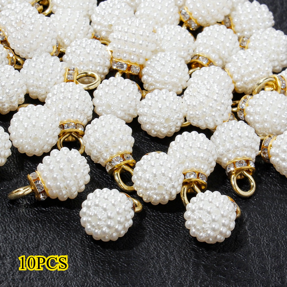 10/20pcs Acrylic Mulberry Imitation Pearl Pendant Beads