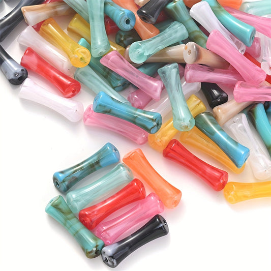 Slub Acrylic Beads