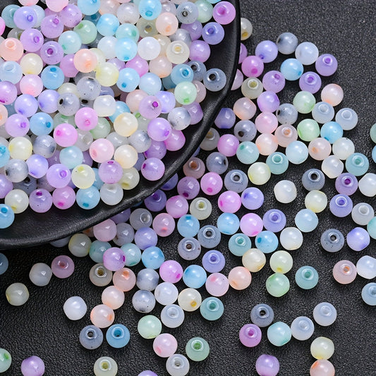 200pcs/set 4mm Lovely Multicolored Cat's Eye Seed Beads