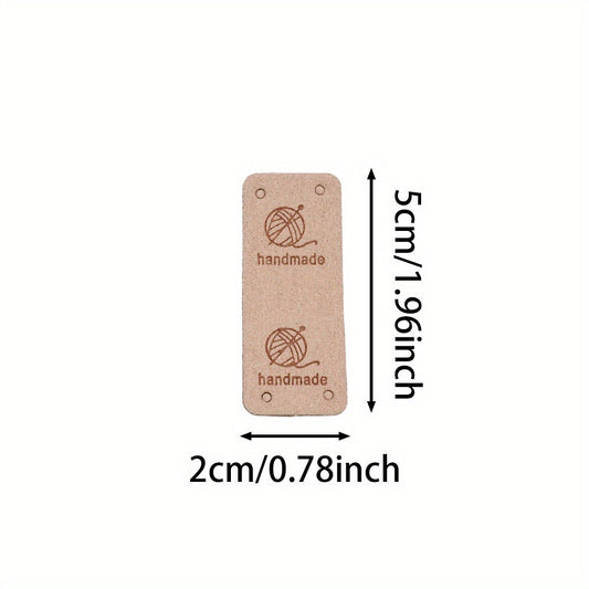 Faux Leather Tags