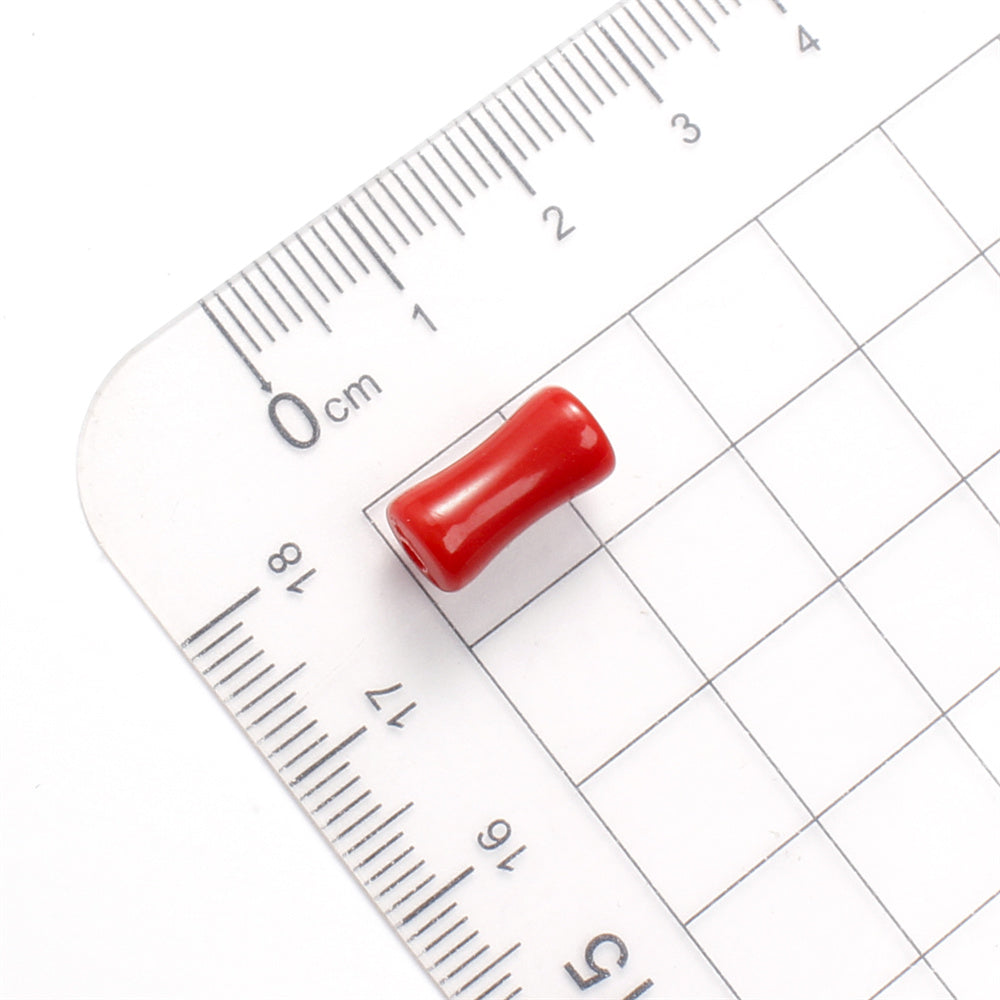 100pcs 7x13mm Christmas Acrylic Bamboo Beads