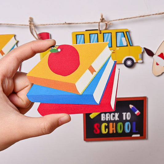Back-to-School Wooden Hanging Ornaments