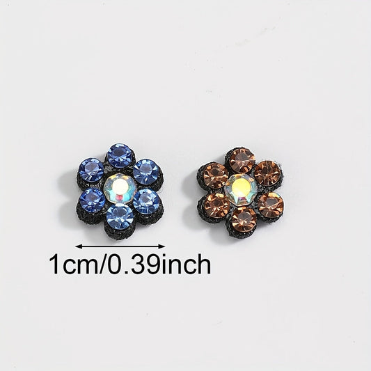 Plum Blossom Rhinestone Patches