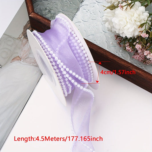 4 cm Fishtail Fabric Ribbon, 4.5 m