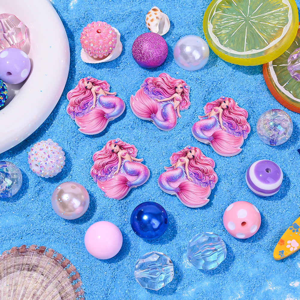 Pastel Mixed Bead & Charm Set