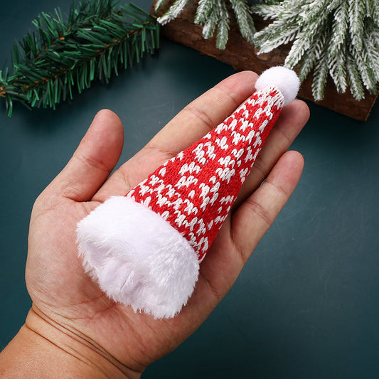 Christmas Knit Santa Hat Cutlery Holder