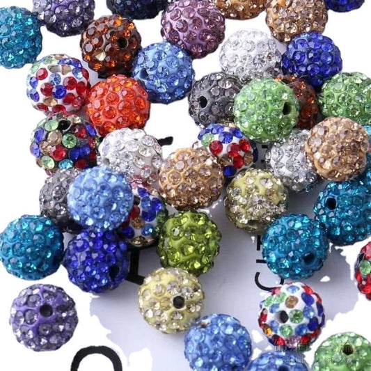 Rhinestone Spacer Beads Set