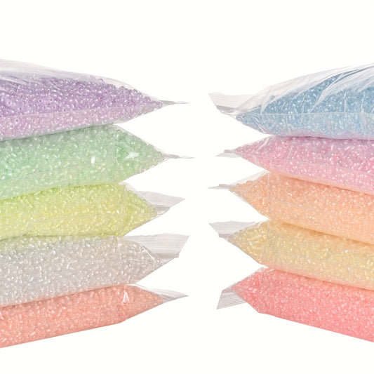 1000-Piece 3 mm 10-Color Luminous Rice Beads