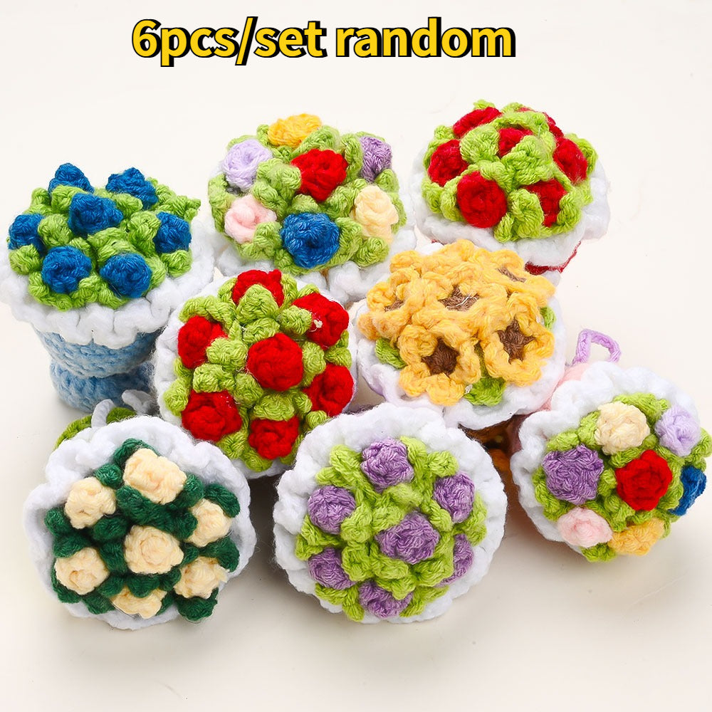 1/3-Piece Stuffed Plant Flower Charms