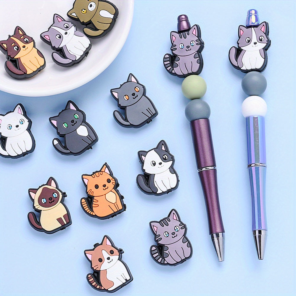 Cat Silicone Focal Beads