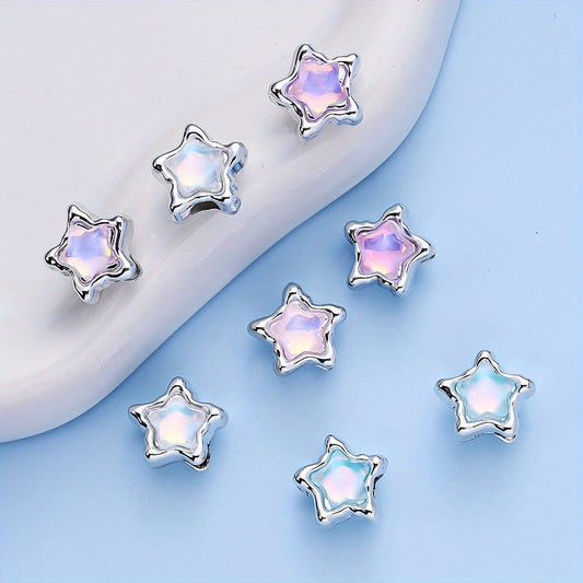 Pentagram Plastic Spacer Beads