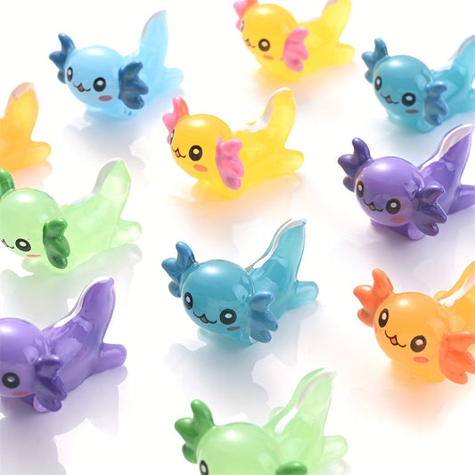 Colored Hexagonal Dragon Resin Beads