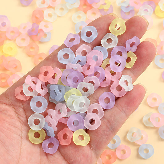 Shiny Cherry Flower Glass Beads