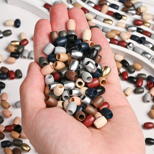 9x7 mm Morandi Color Acrylic Barrel Beads