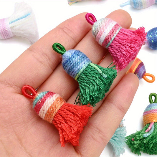 Multi Color Fringe Pendants