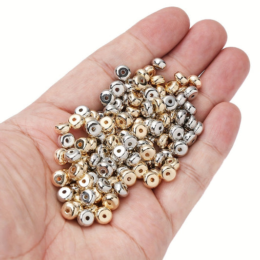 100PCS 7mm Bright Round CCB Spacer Bead Set