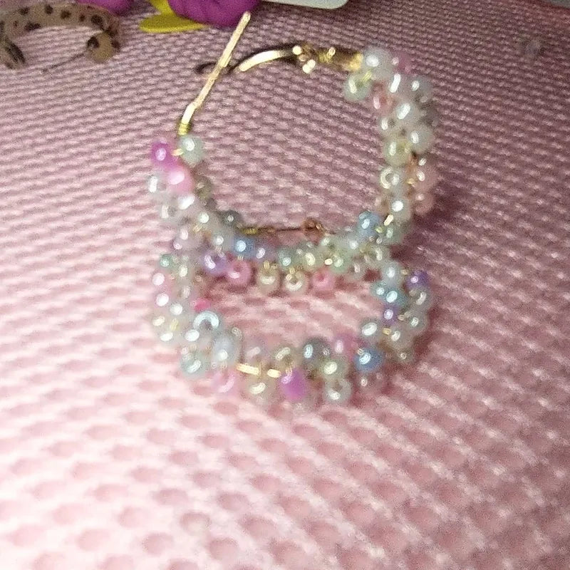 Soft Pastel Beaded Jewelry Set