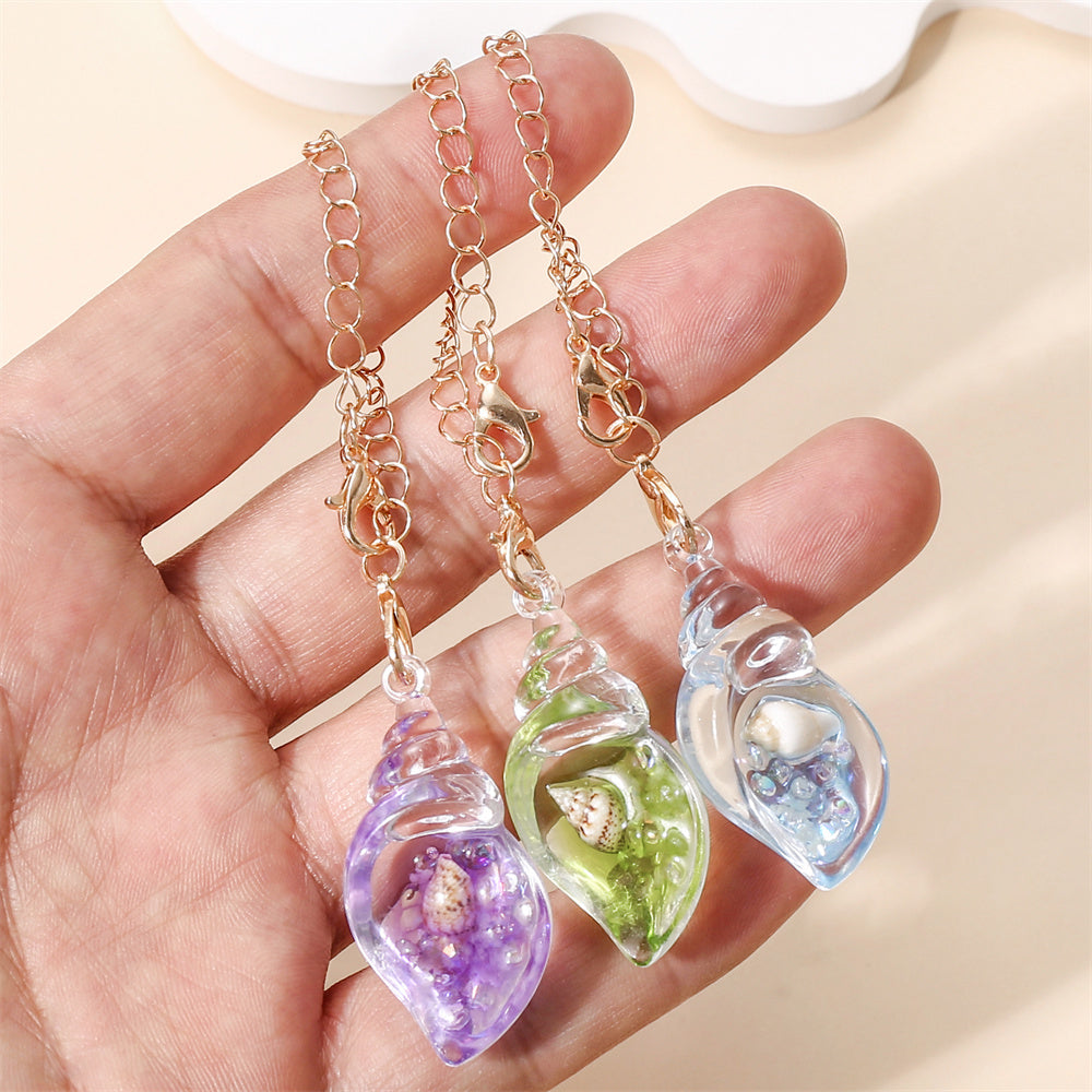 Luminous Resin Shell Cup Charms