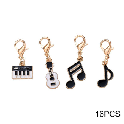Music-Themed Alloy Pendant Charms