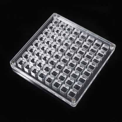Transparent Multi-Compartment Plastic Display Box