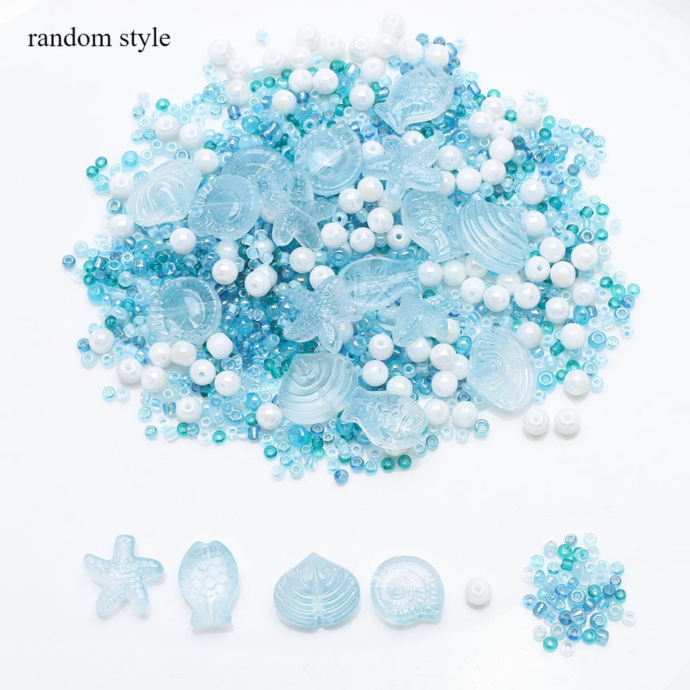 49g Ocean Series Glass Bead Assortment
