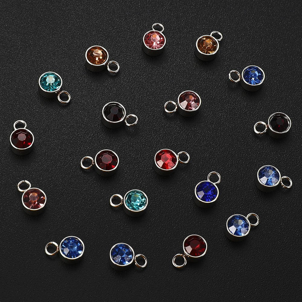 Birthstone Alloy Pendants