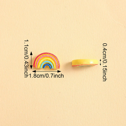 Yellow Rainbow Resin Charms