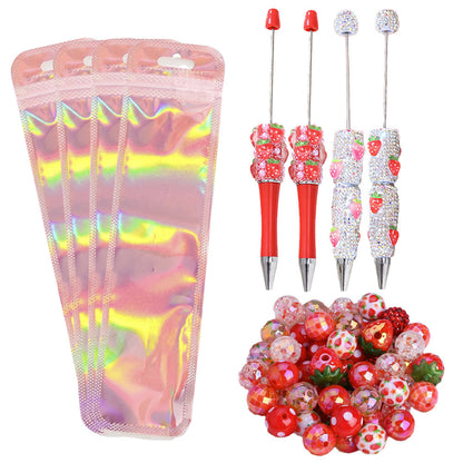 Strawberry Beadable Pen Set