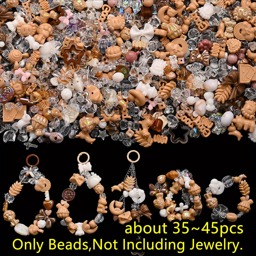 40g/bag Summer Color Acrylic Mixed Beads