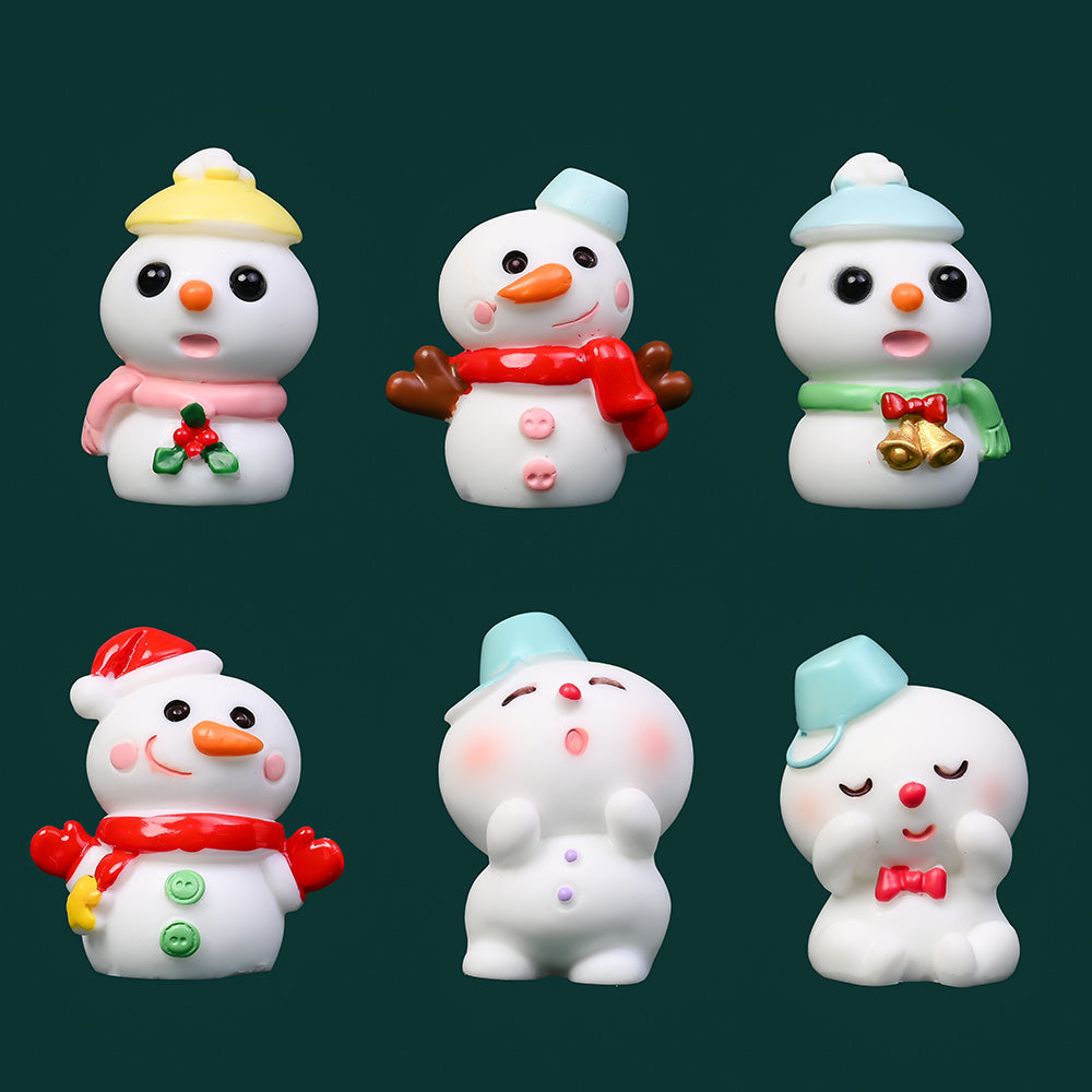 Christmas Snowman Mini Decorative Statues