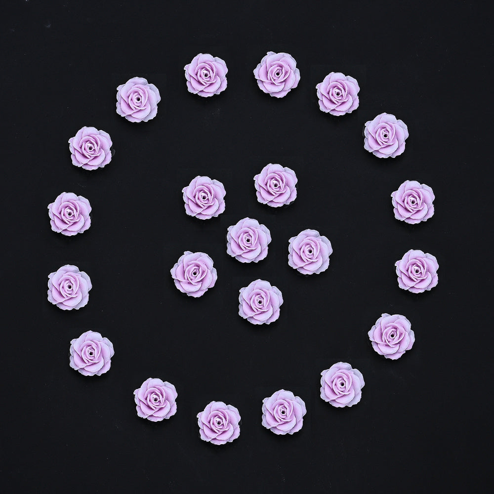 Gradient Resin Camellia Spacer Beads