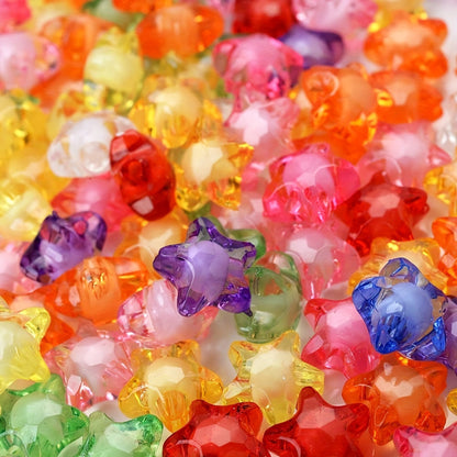 Multicolor Star Acrylic Beads
