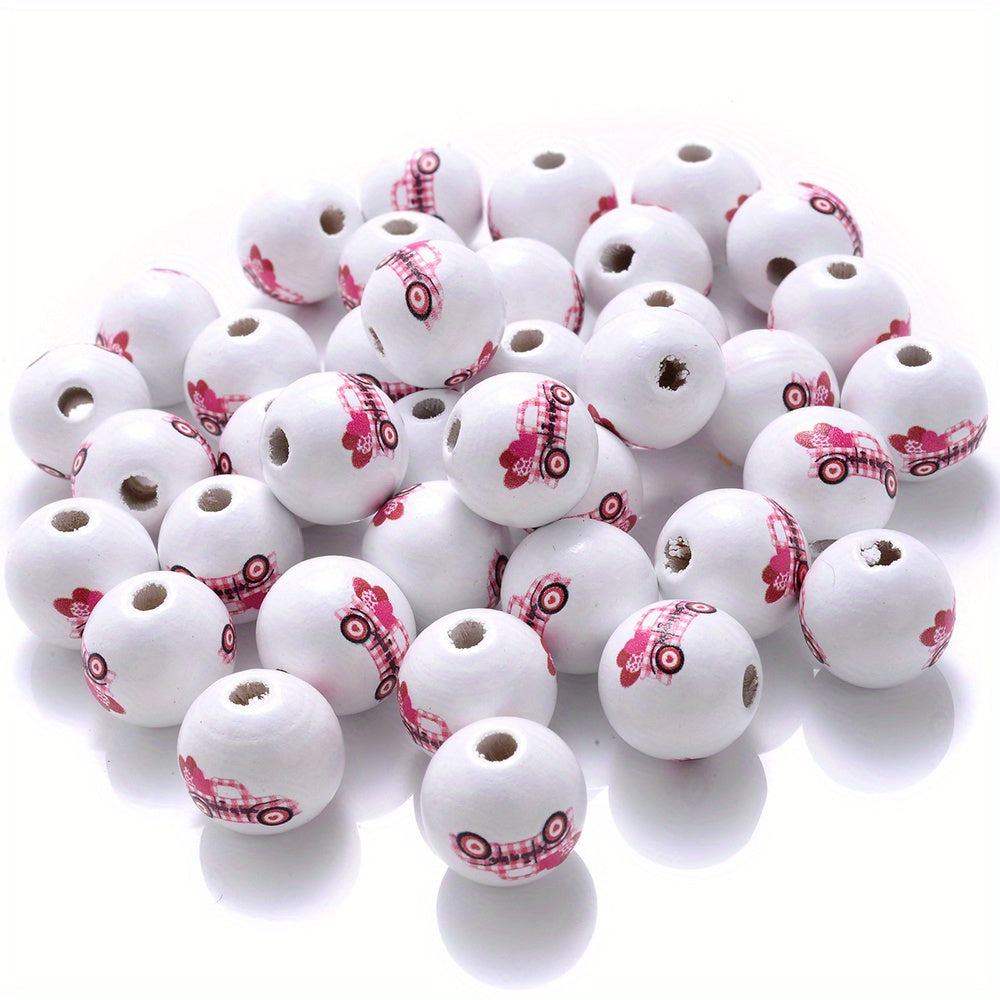 Love Bear Wooden Beads