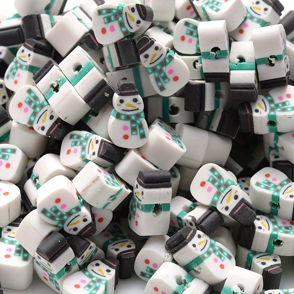 Christmas Polymer Clay Beads Set