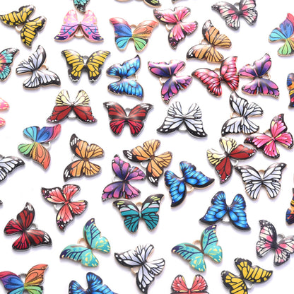 Butterfly Pendant Lobster Keychain Set