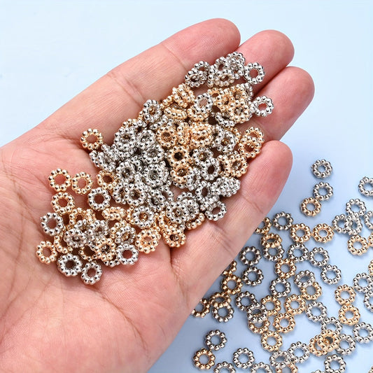 8 mm Snowflake CCB Spacer Beads