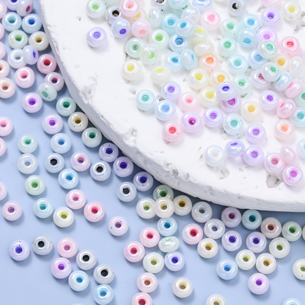 Colorful 3 mm Donut Rice Spacer Beads