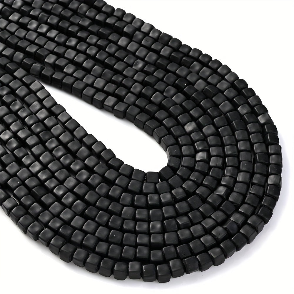 1PC 6mm Flat Round Polymer Clay Bead Set