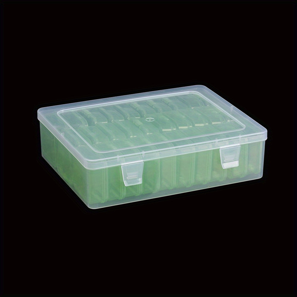 30-Grid Transparent Plastic Jewelry Bead Storage Box