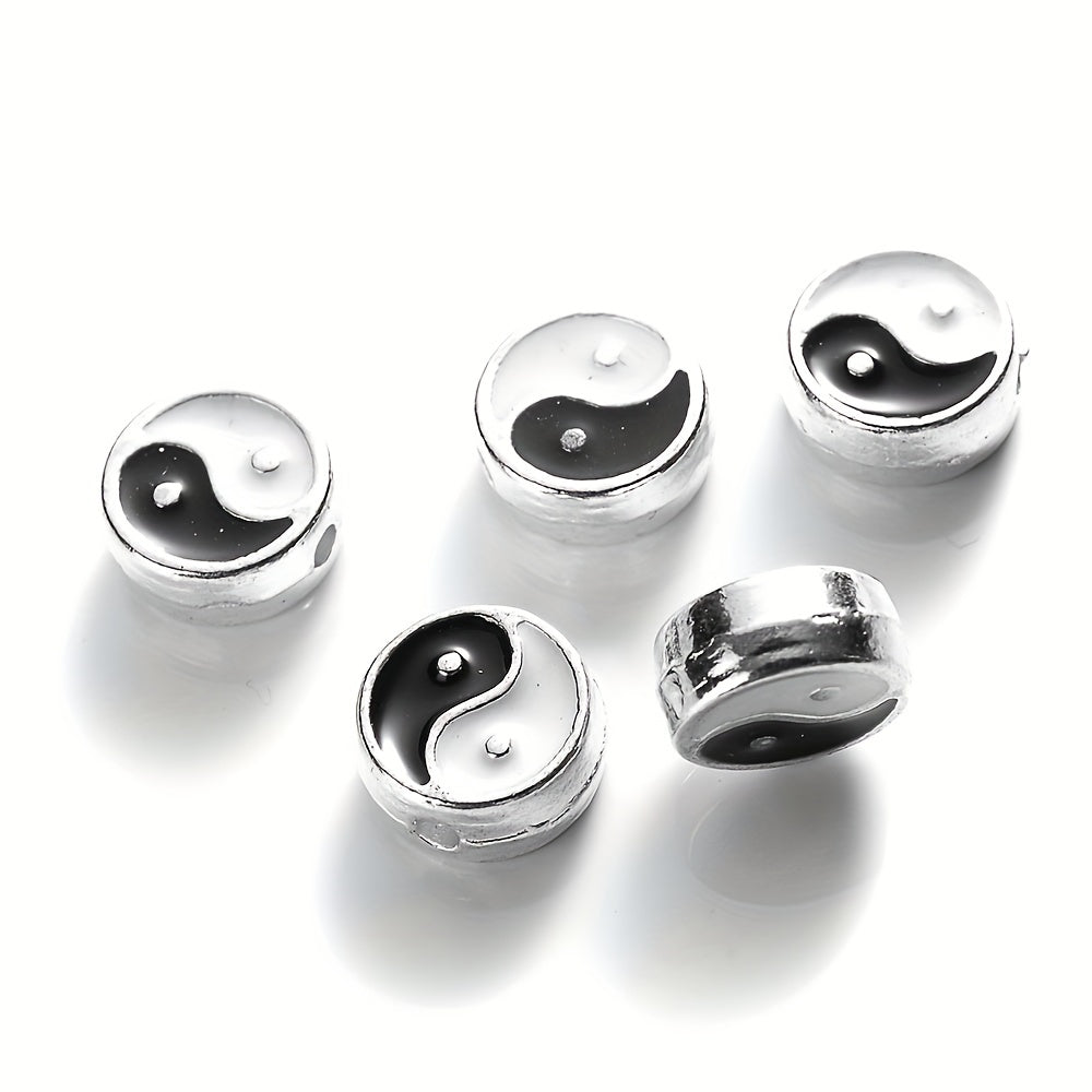 Enamel Tai Chi Yin Yang Beads