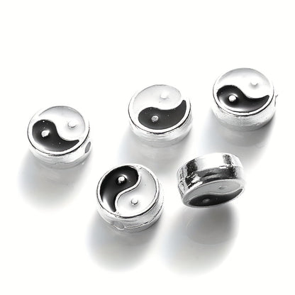 Enamel Tai Chi Yin Yang Beads