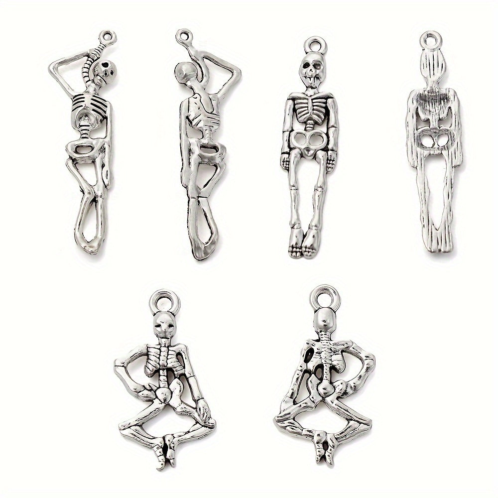 Ancient Silver Skull Alloy Pendants