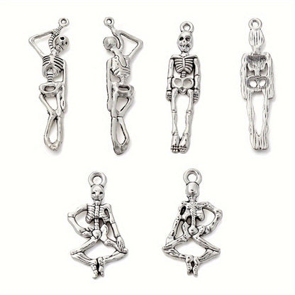 Ancient Silver Skull Alloy Pendants