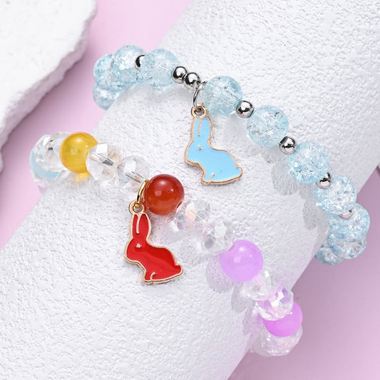 Easter Enamel Rabbit Pendants